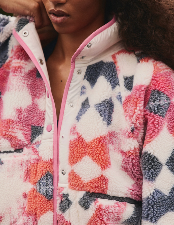 Free People Rocky Ridge Fleece Pullover - Mystic Meadow - 7 SOUTH