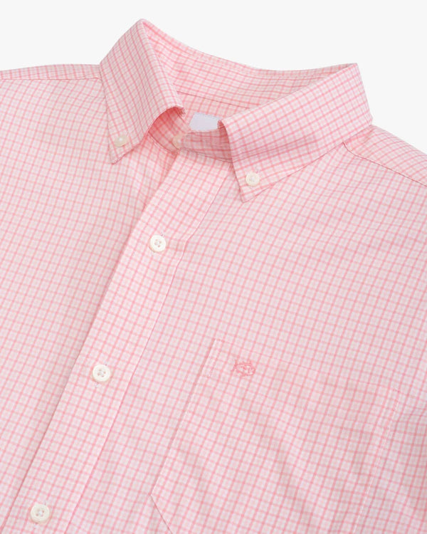 Southern Tide Brrr McBee Check Sportshirt Geranium Pink