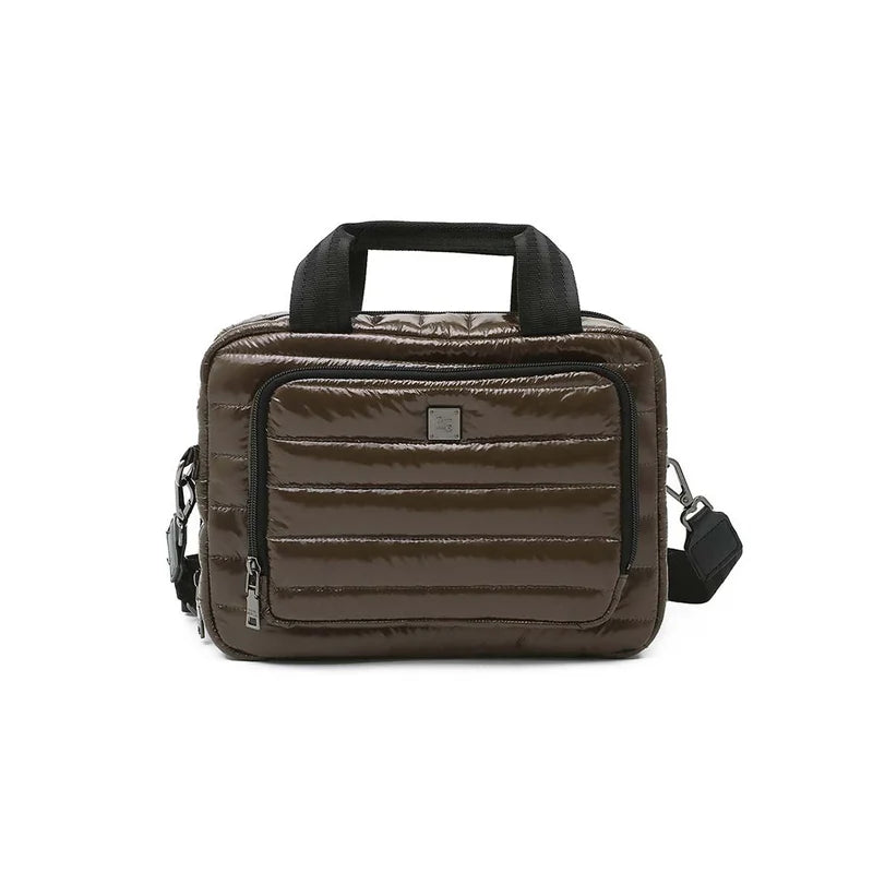 Think Royln Stowaway Toiletry Case- Glossy Chocolate