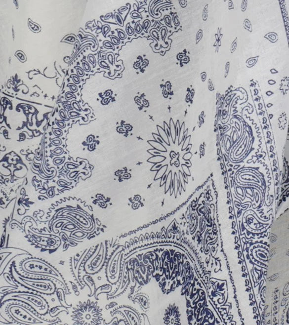 Mer St. Barth Cotton Saline Pareo Bandana - White