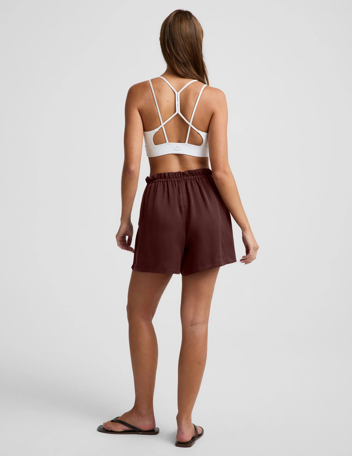 Beyond Yoga Sunkissed Cupro Drawstring Short- Iced Mocha