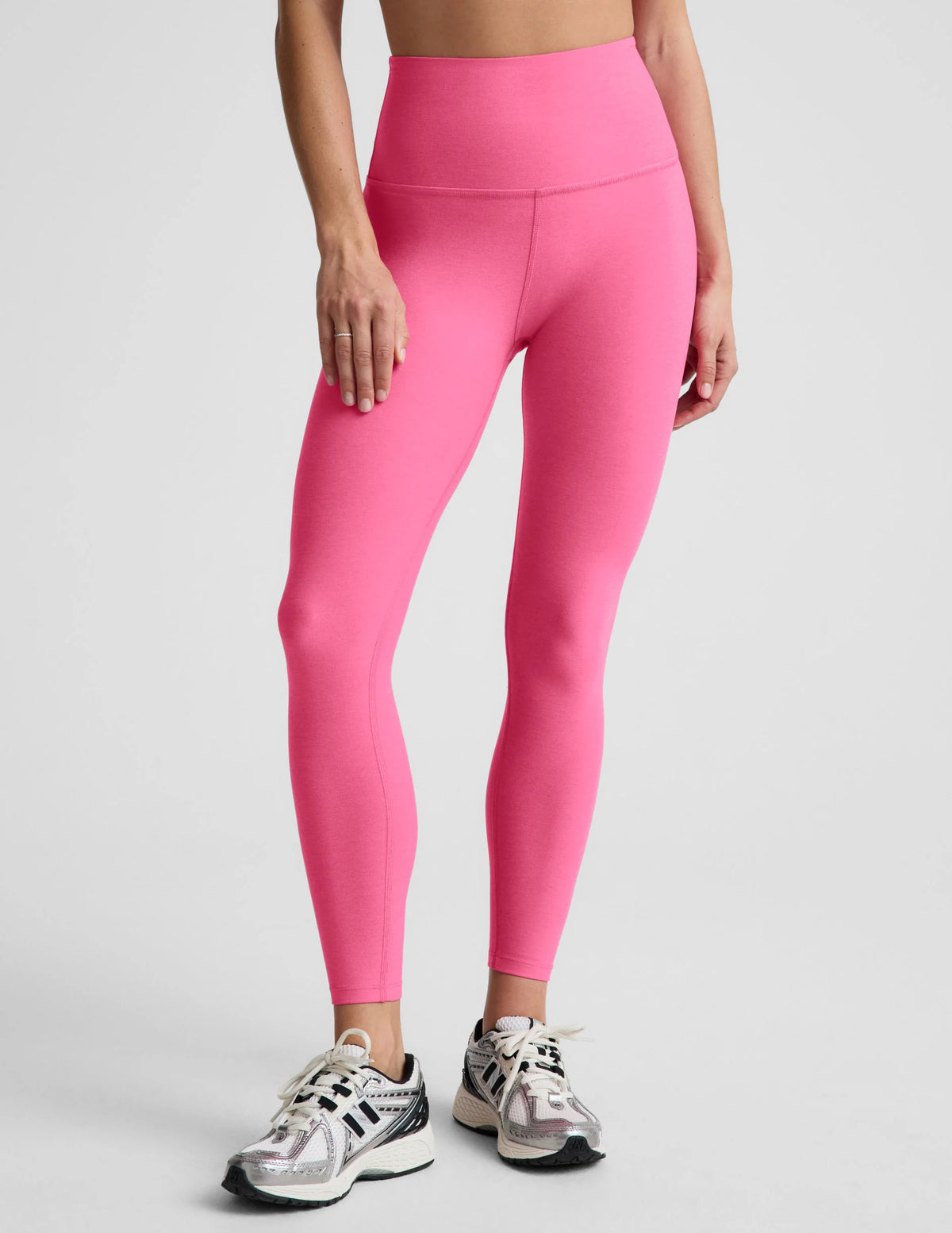 Beyond Yoga Spacedye Caught in the Midi Legging - Luscious Pink Heather