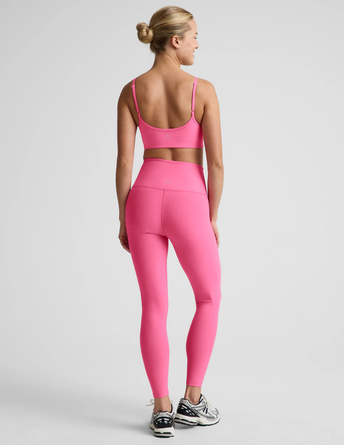 Beyond Yoga Spacedye Caught in the Midi Legging - Luscious Pink Heather