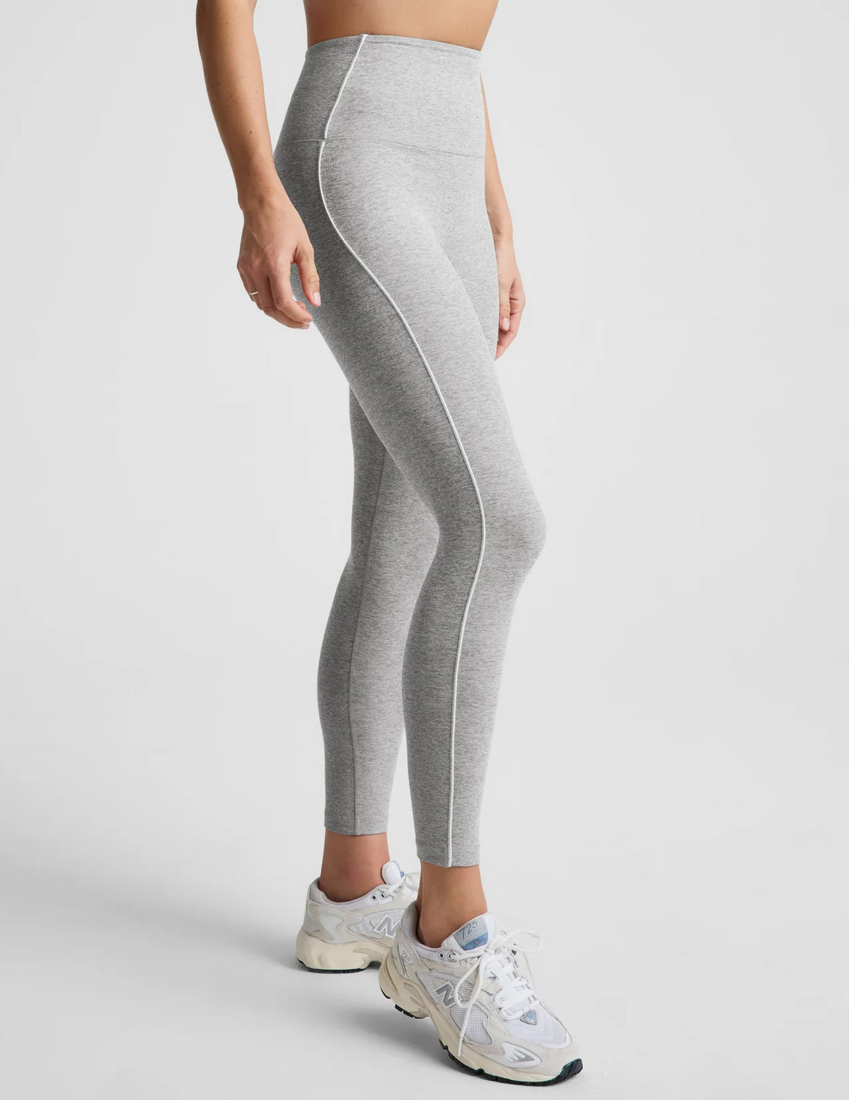Beyond Yoga Spacedye Streamline Midi Legging- Silver Mist