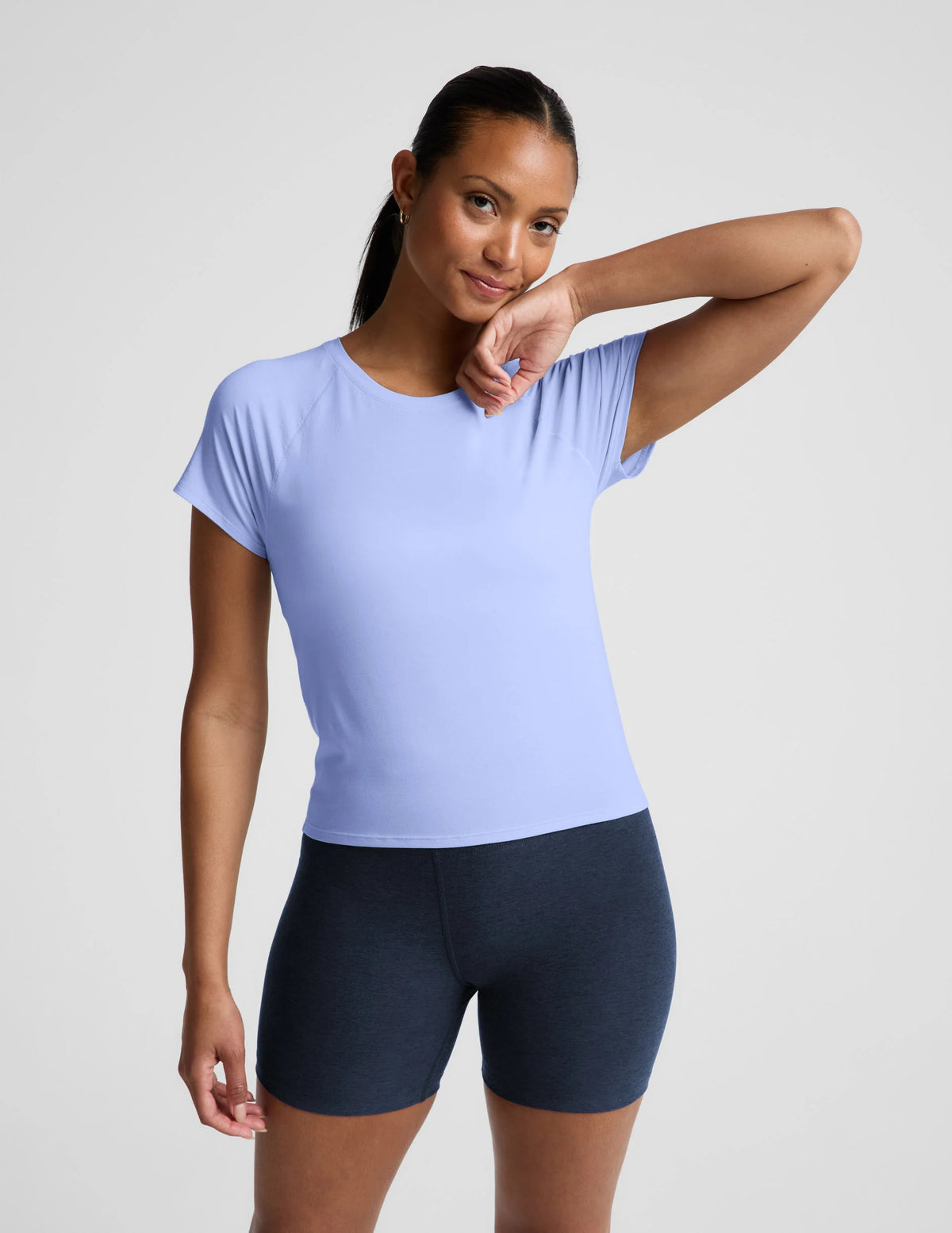 Beyond Yoga Breezeweight Active Short Sleeve Tee- Pastel Periwinkle