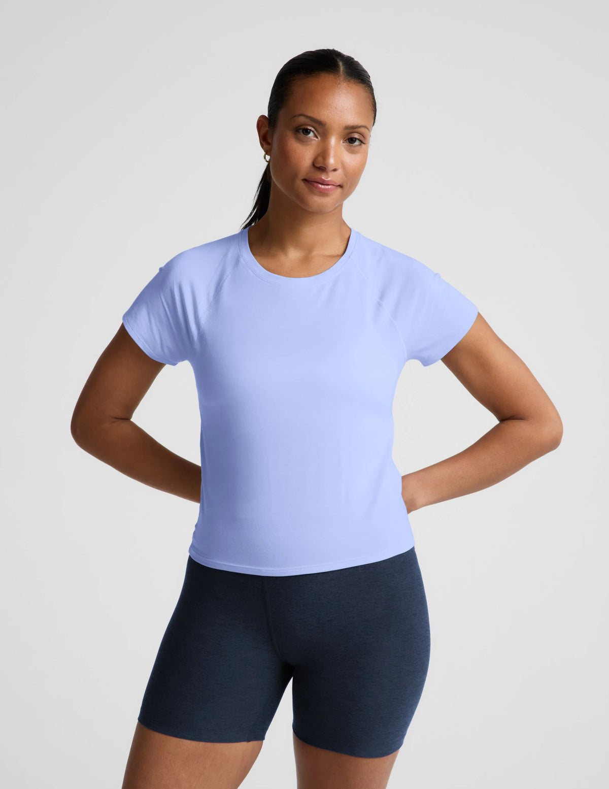 Beyond Yoga Breezeweight Active Short Sleeve Tee- Pastel Periwinkle