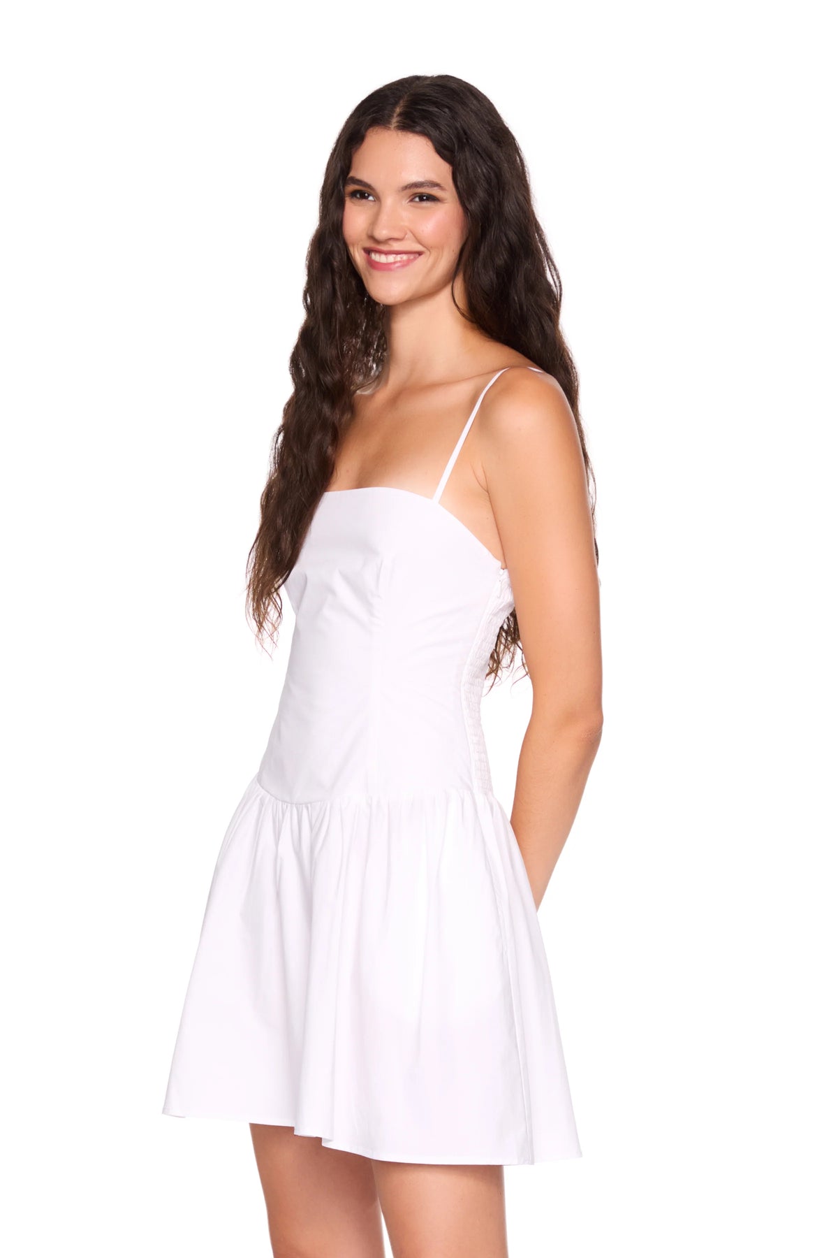 Susana Monaco Poplin String Smocking Dress - Sugar