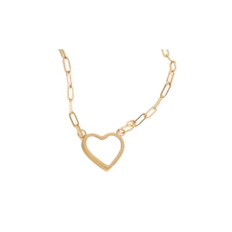 Katie Rae Enamel Heart Necklace