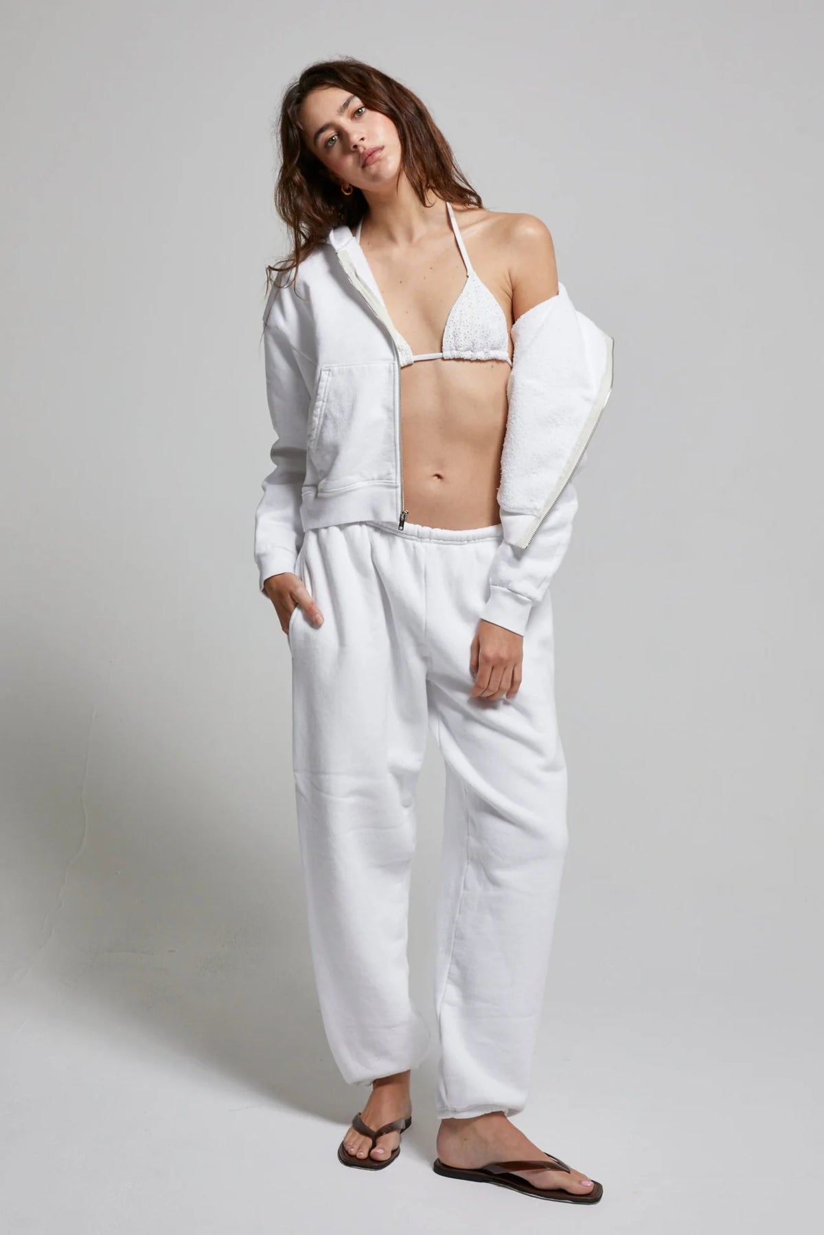 ASHER Sebi Sweatpant - White