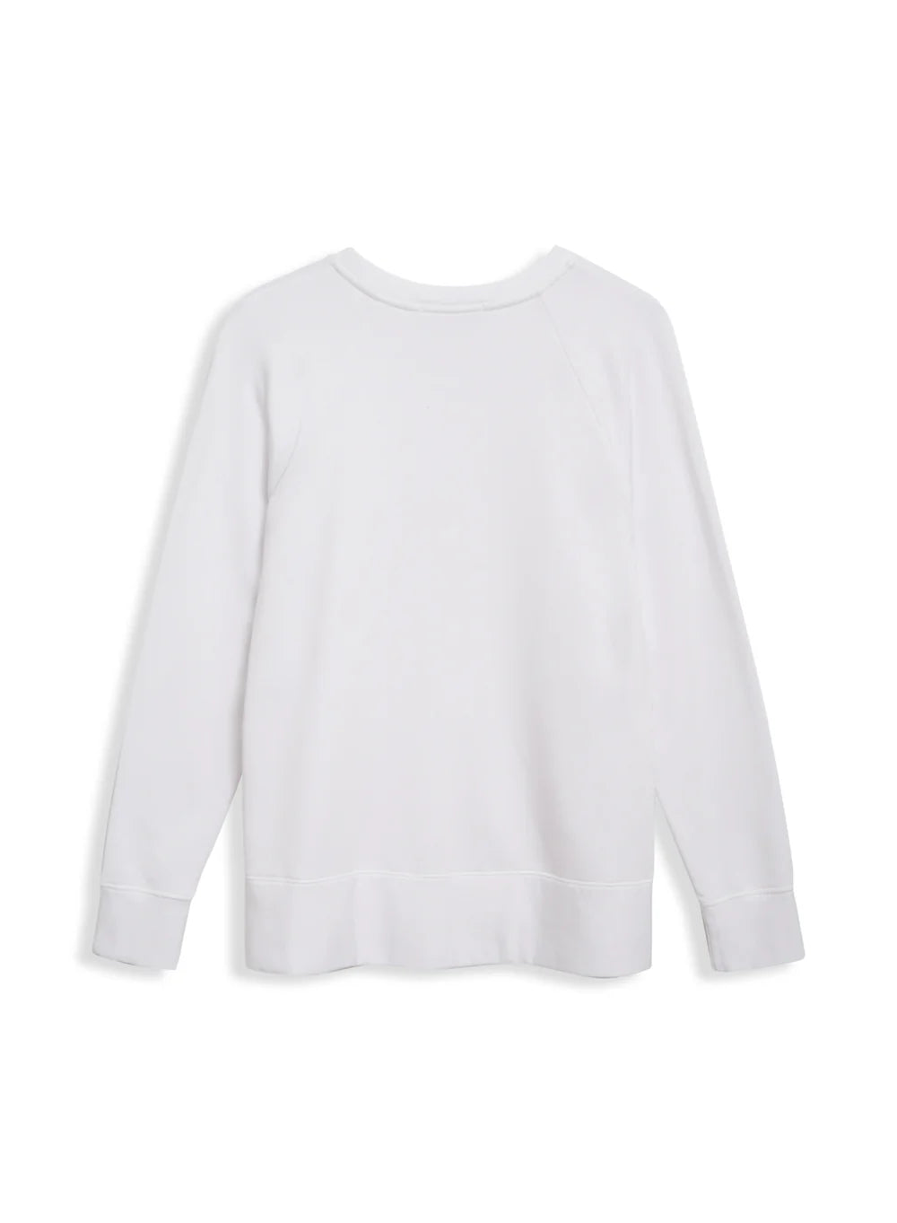 Stateside Softest Fleece Raglan Side Slit Sweatshirt - White
