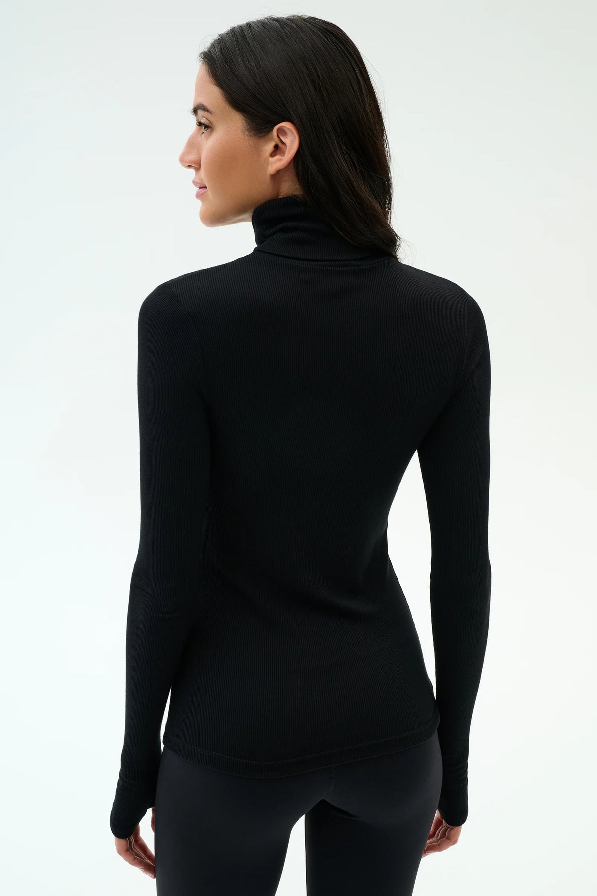 Splits 59 Lennon Rib Turtleneck - Black/White