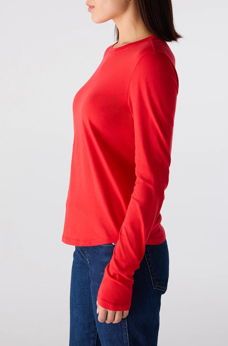 AMO Quinn Long Sleeve Tee- Signal