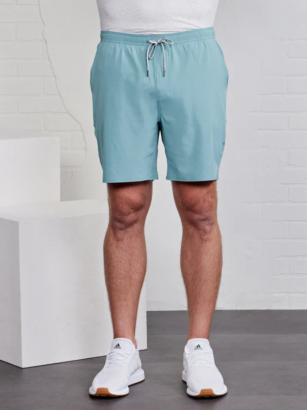 Tasc Vital 7in Unlined Short - Green Quartz