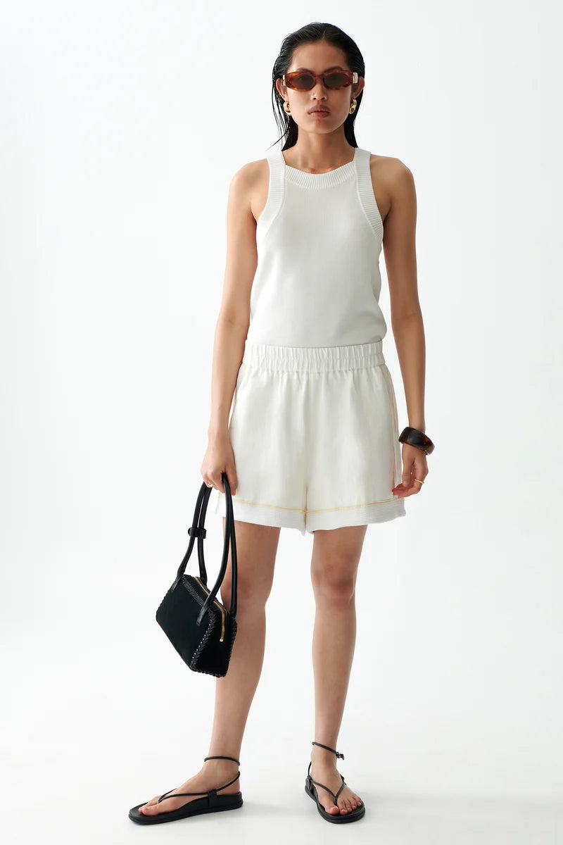 Sancia The Tash Knit Tank- White