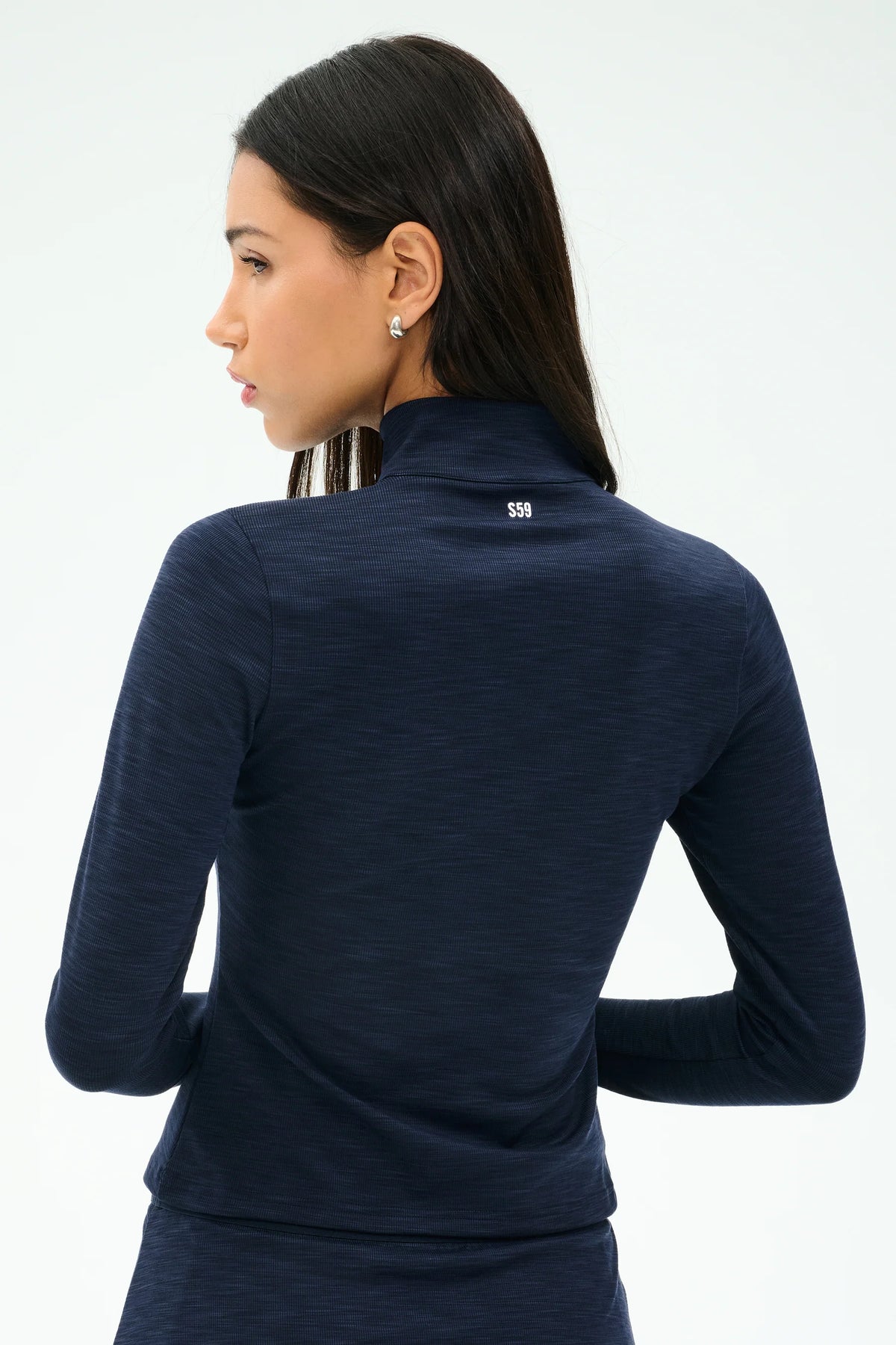 Splits 59 Stevie Active Half Zip - Heather Indigo