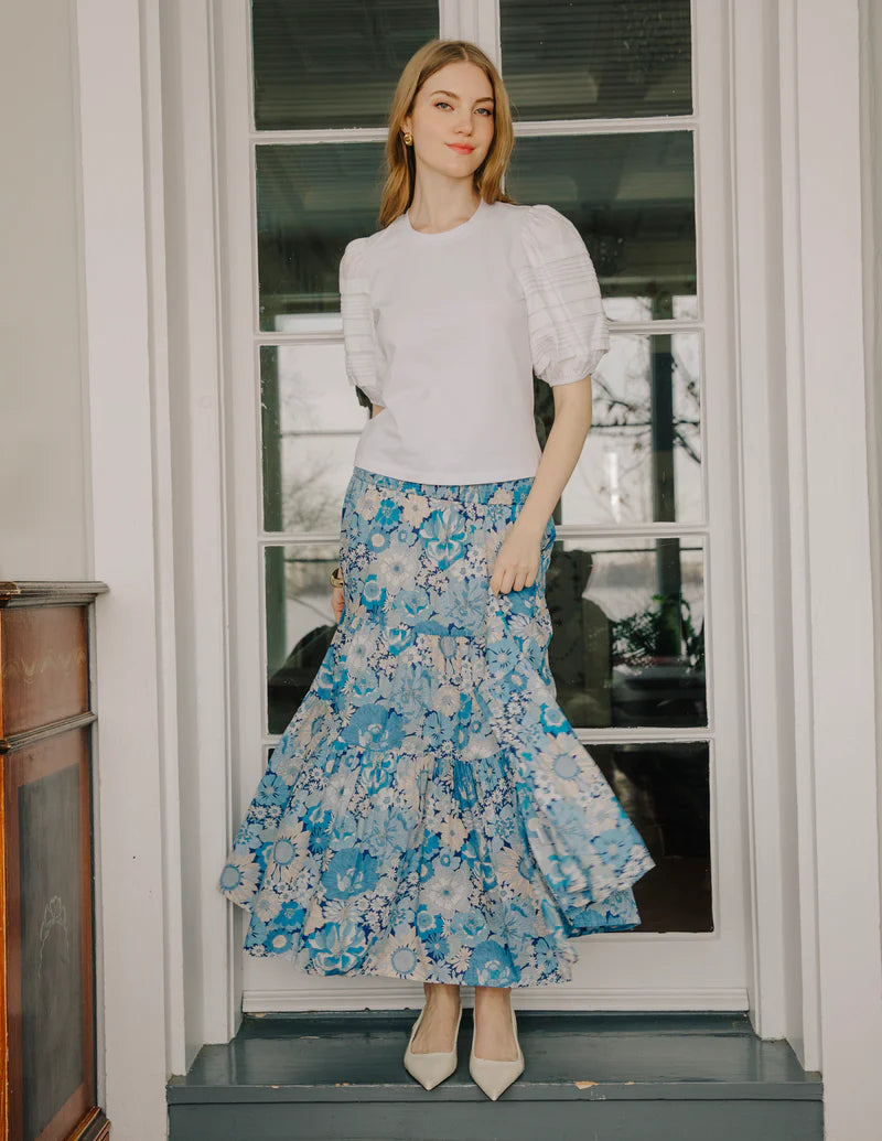 Love The Label Izzy Skirt- Summers In the Sun Liberty Print