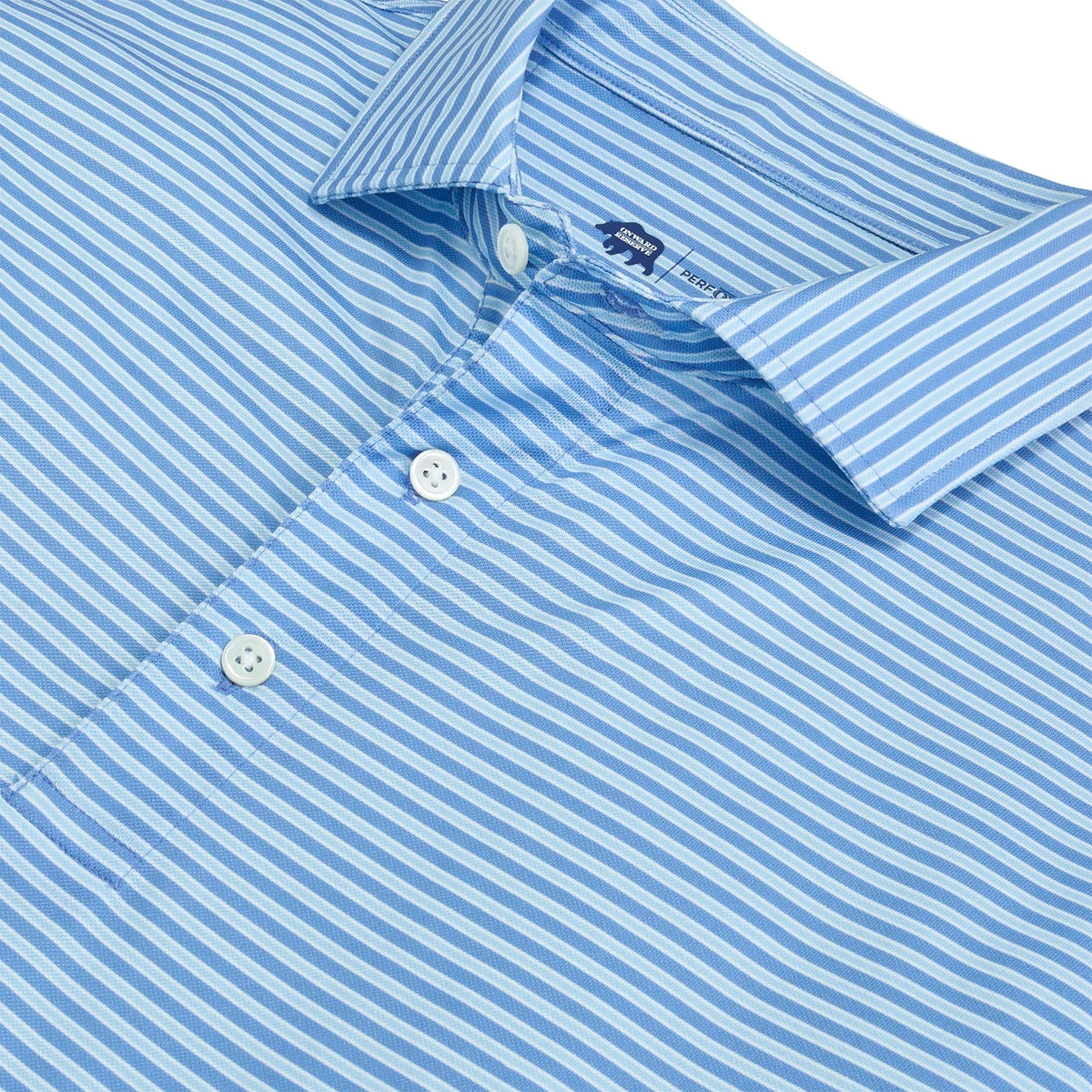 Onward Reserve Trophy Stripe Performance Pique Polo - Dutch Canal
