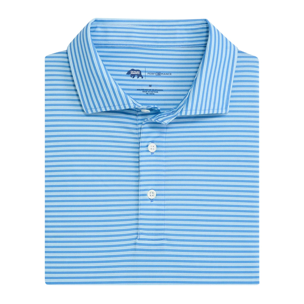 Onward Reserve Trophy Stripe Performance Pique Polo - Dutch Canal