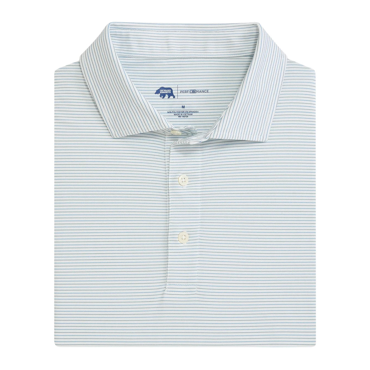 Onward Reserve Tour Stripe Performance Pique Polo - Mallard Green
