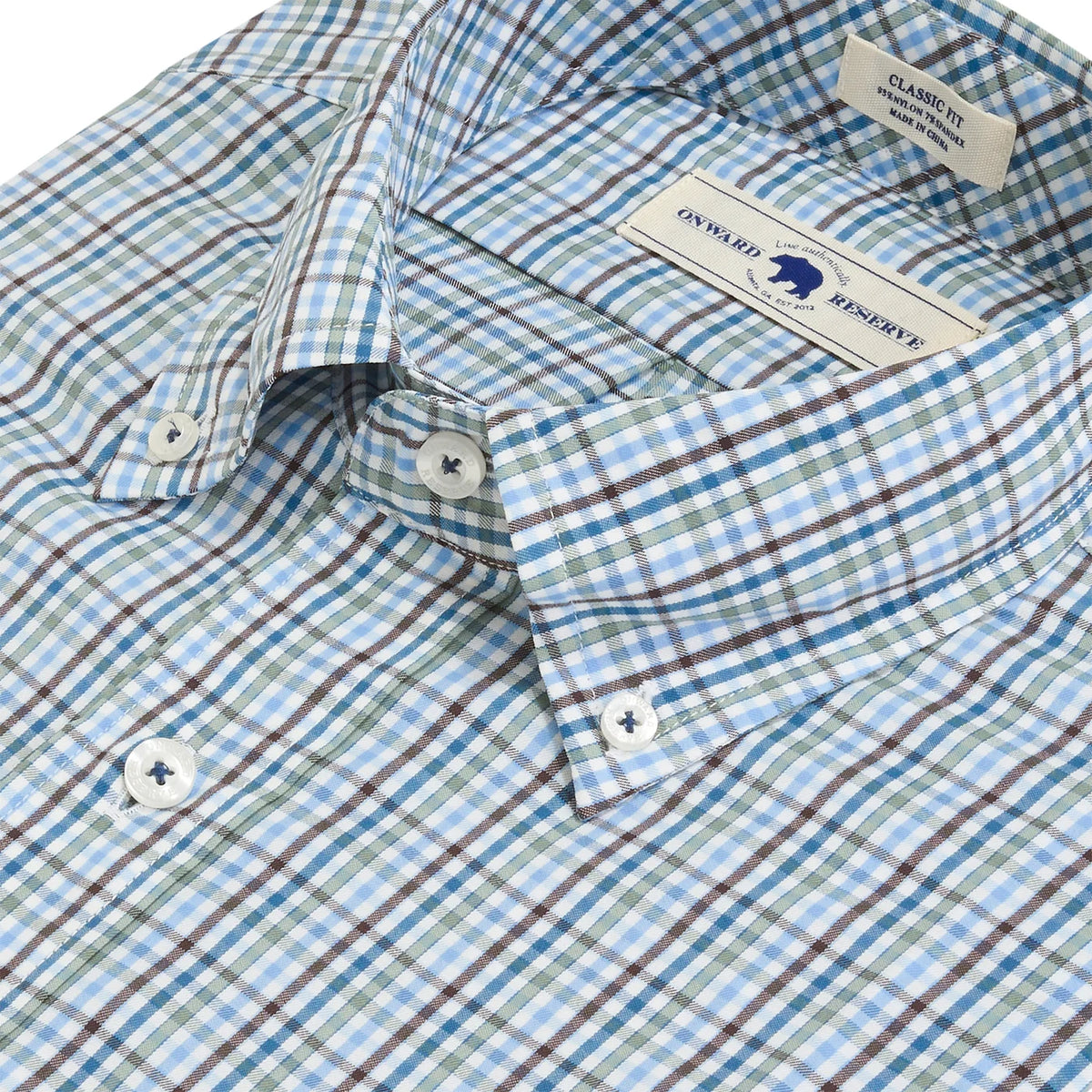 Onward Reserve Dunlin Classic Fit Performance Shirt - Chocolate