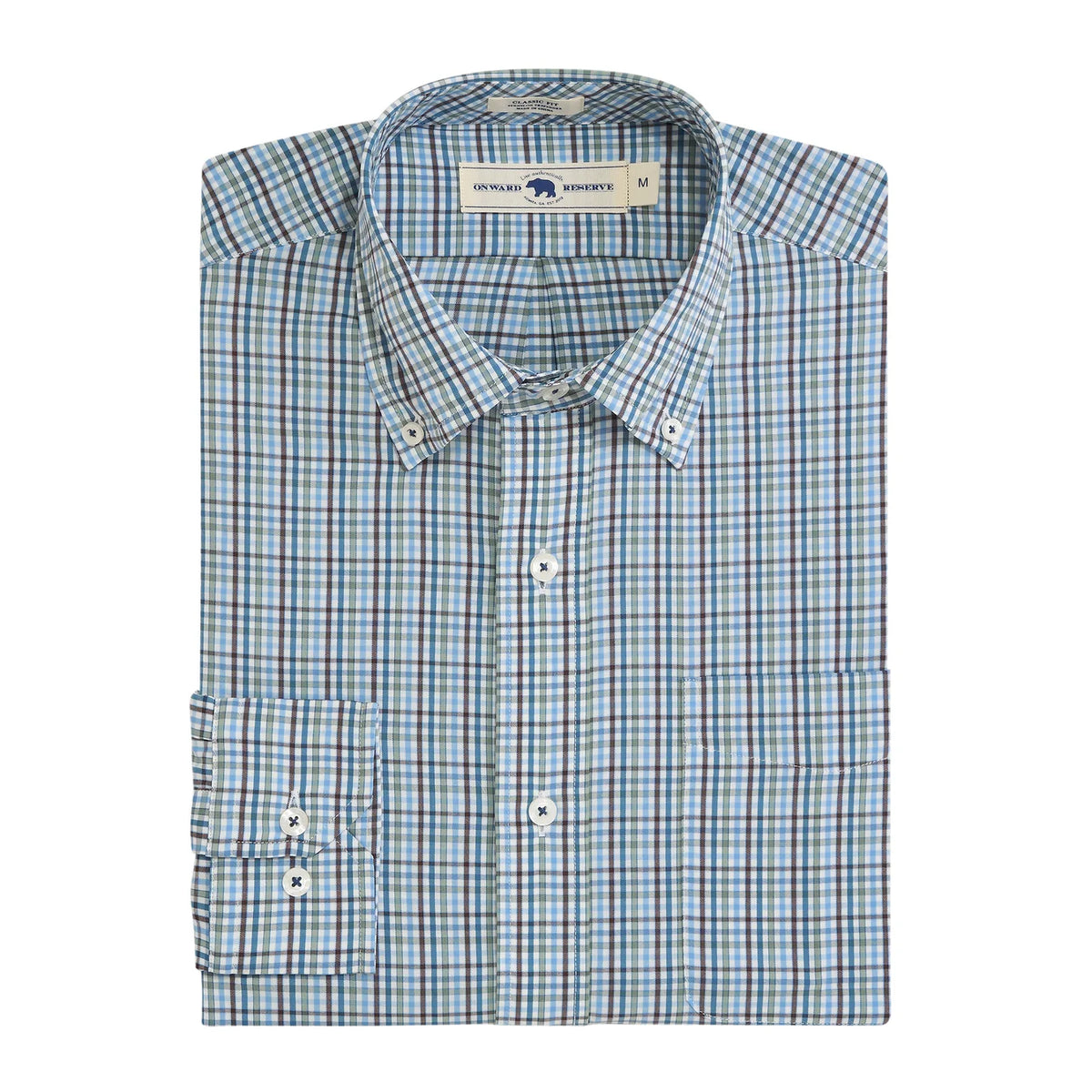 Onward Reserve Dunlin Classic Fit Performance Shirt - Chocolate