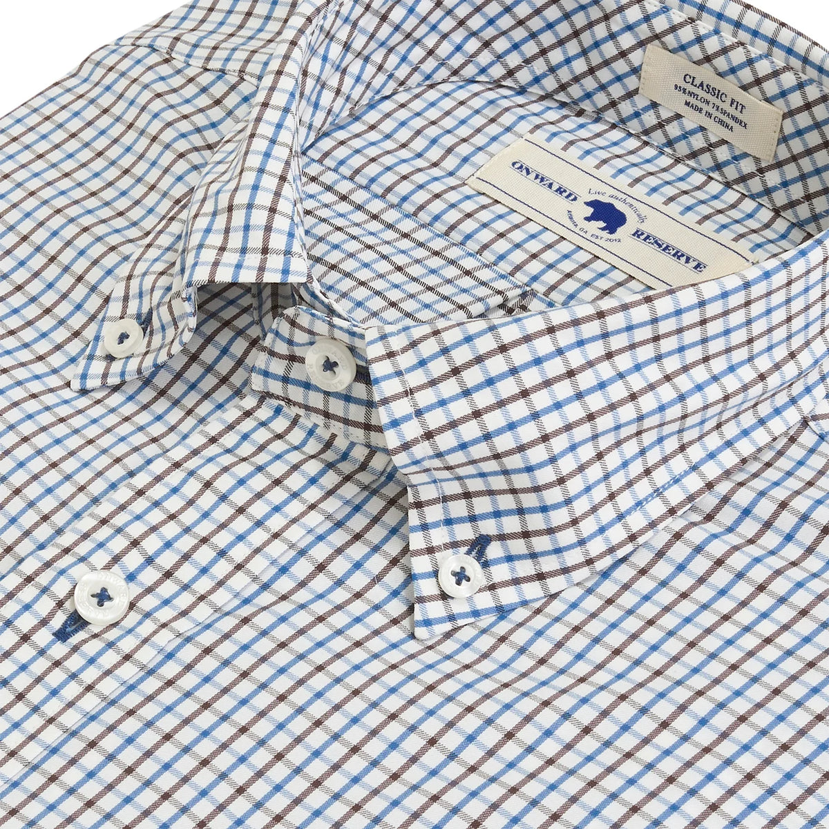 Onward Reserve Queen Classic Fit Performance Shirt - Captains Blue