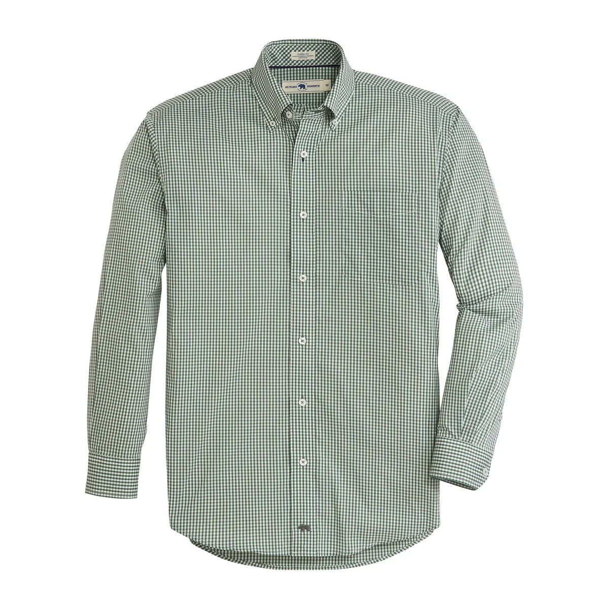 Onward Reserve Montagu Classic Fit Quad Shirt - Duck Green