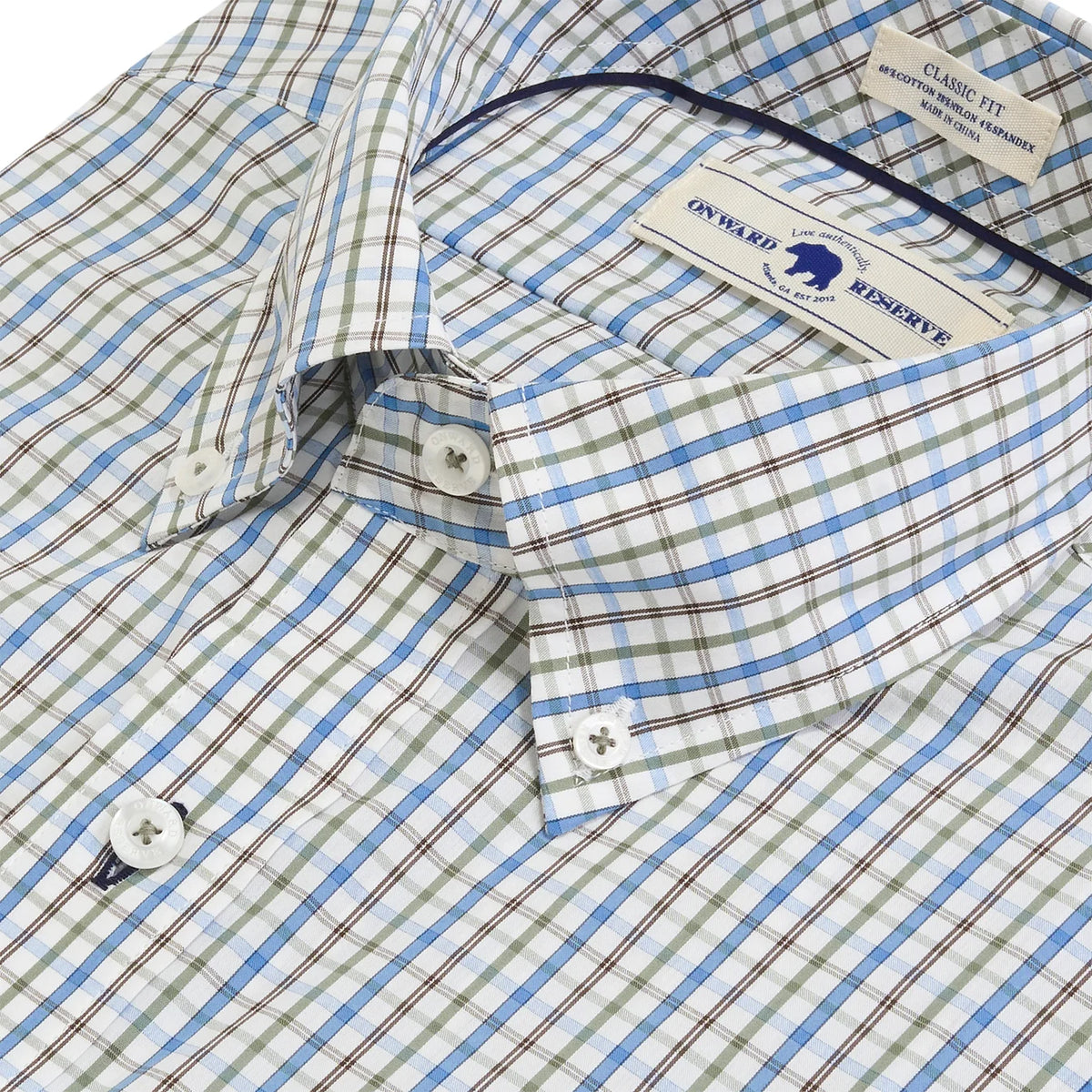 Onward Reserve Rutledge Classic Fit Quad Shirt - Chocolate
