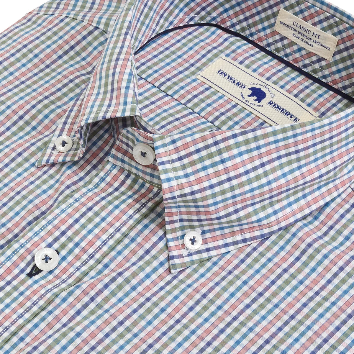 Onward Reserve Huger Classic Fit Quad Shirt - Sea Spray