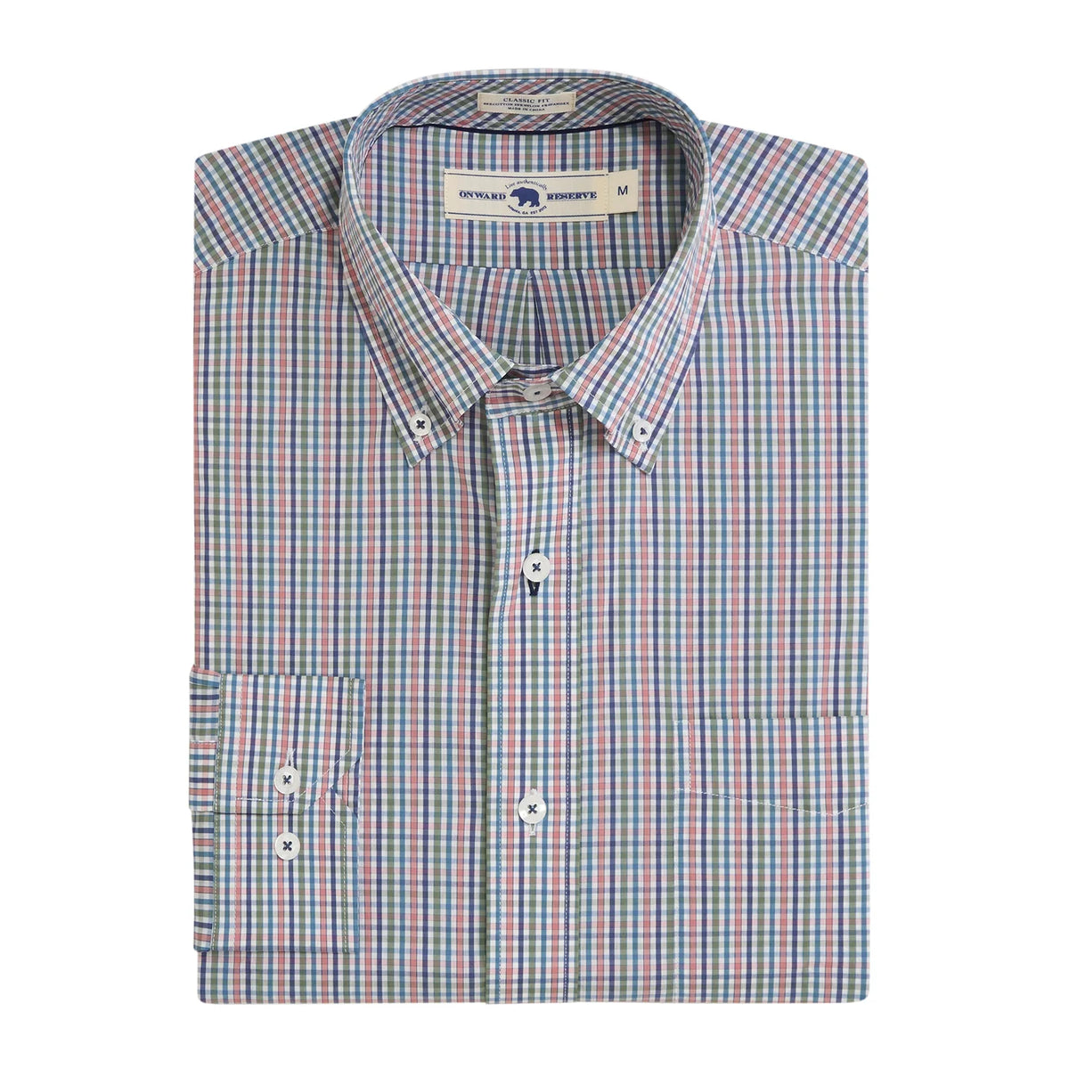 Onward Reserve Huger Classic Fit Quad Shirt - Sea Spray