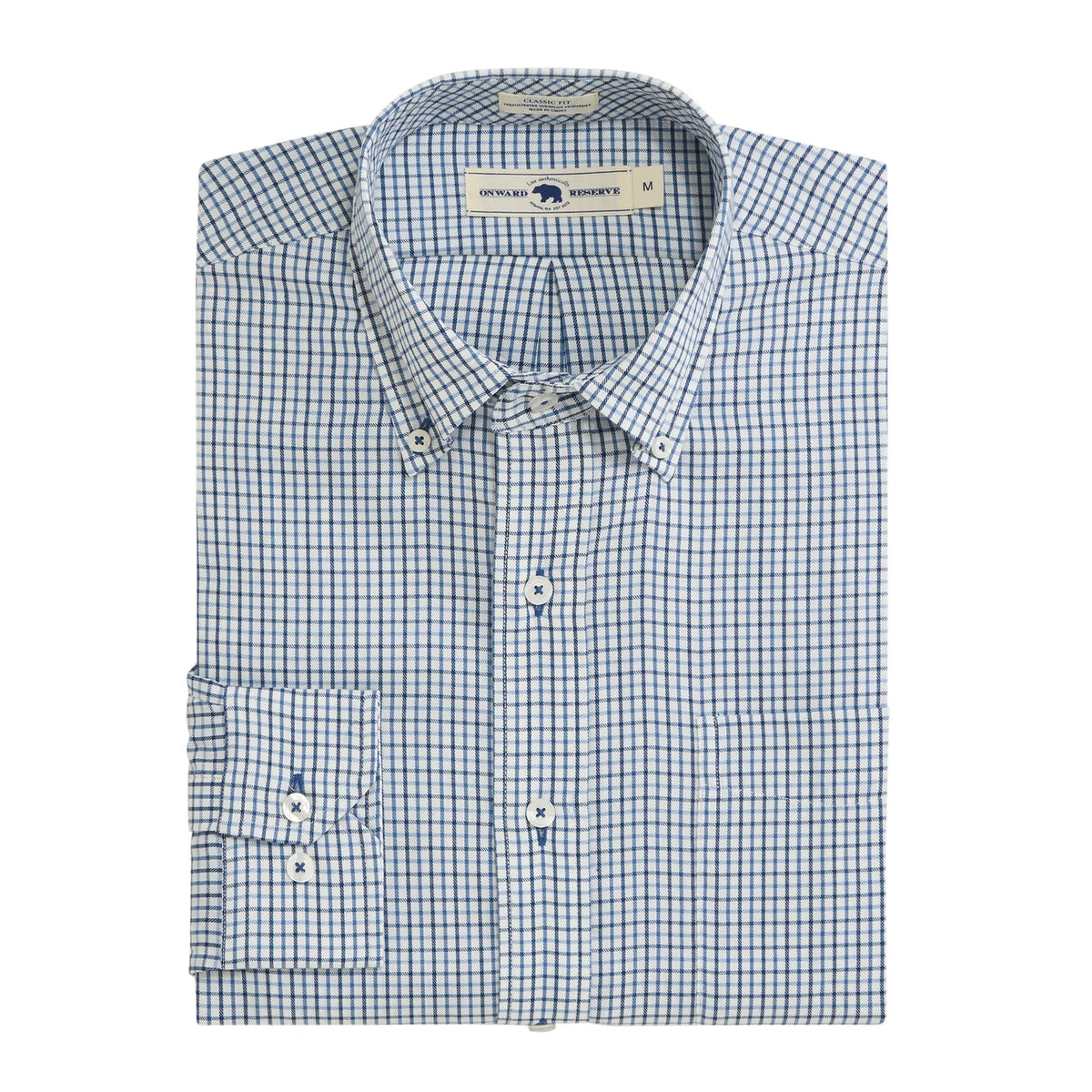 Onward Reserve Calhoun Classic Fit Brushed Performance Twill - Ensign Blue