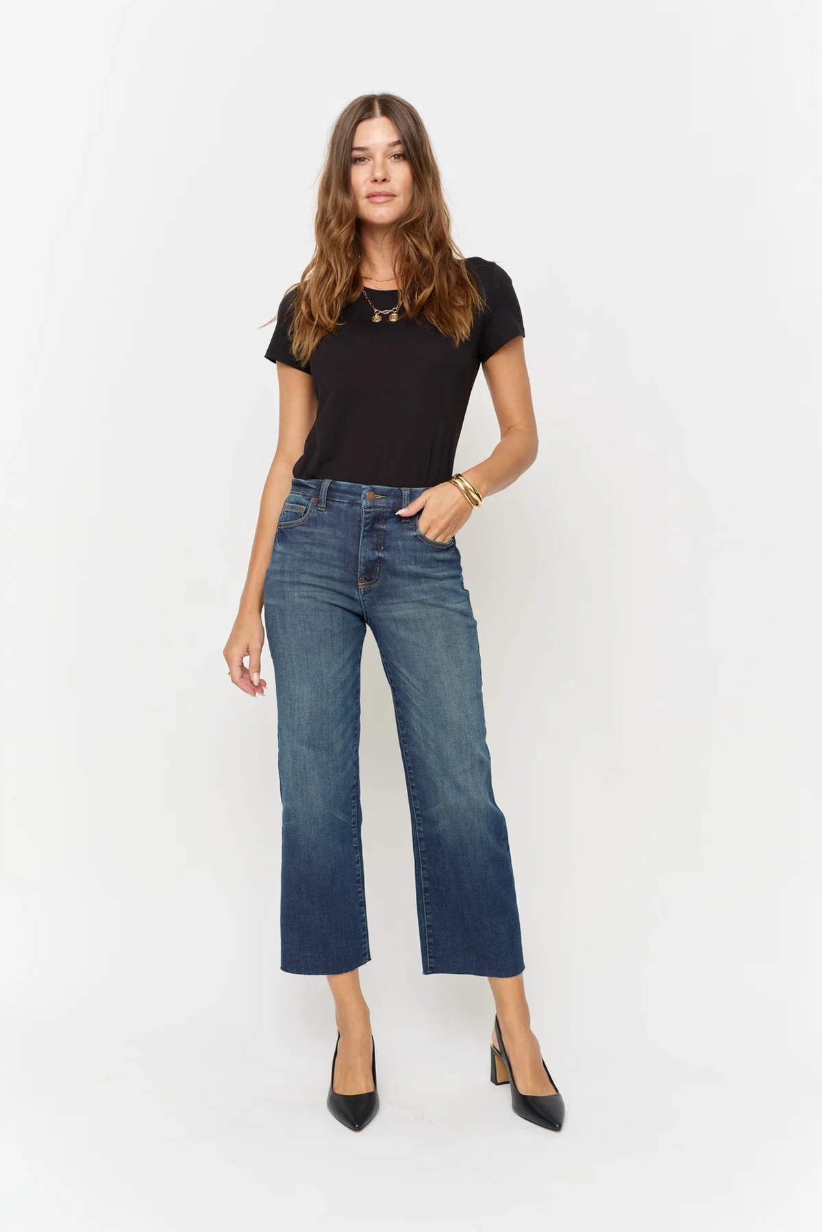 Oliver Logan Aberdeen Wide Leg Sculpt+ Dark Aged Vintage