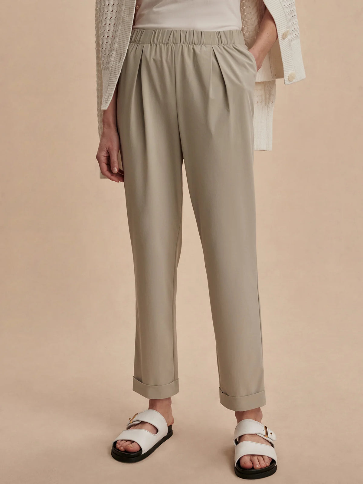 Varley Alana Slim Tapered Cuff Pant 27 - Sage Green