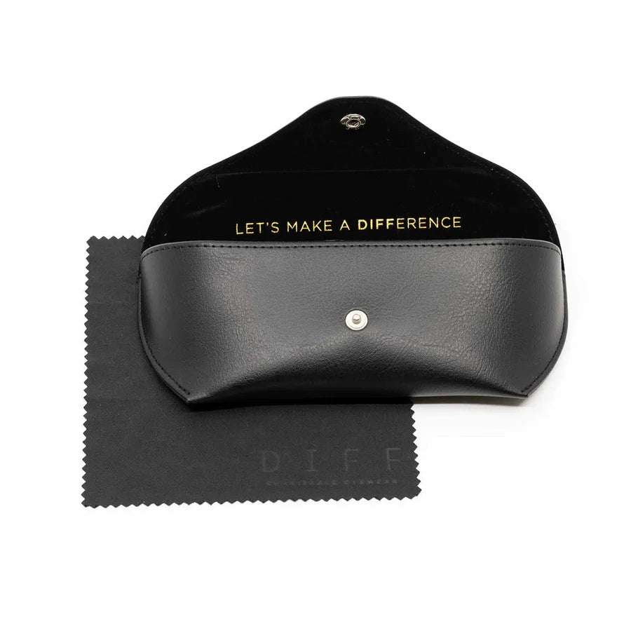 DIFF Eyewear Tosca iii Polarized Sunglasses - Black + Grey