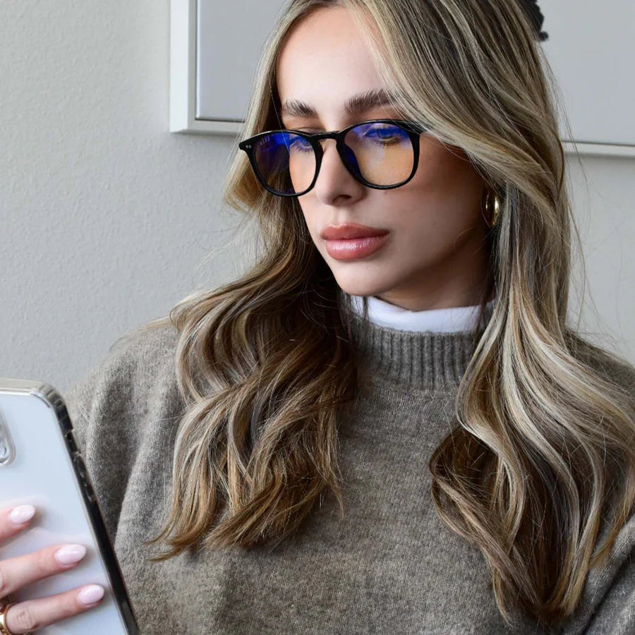 DIFF Eyewear Jaxson Blue Light Glasses - Black