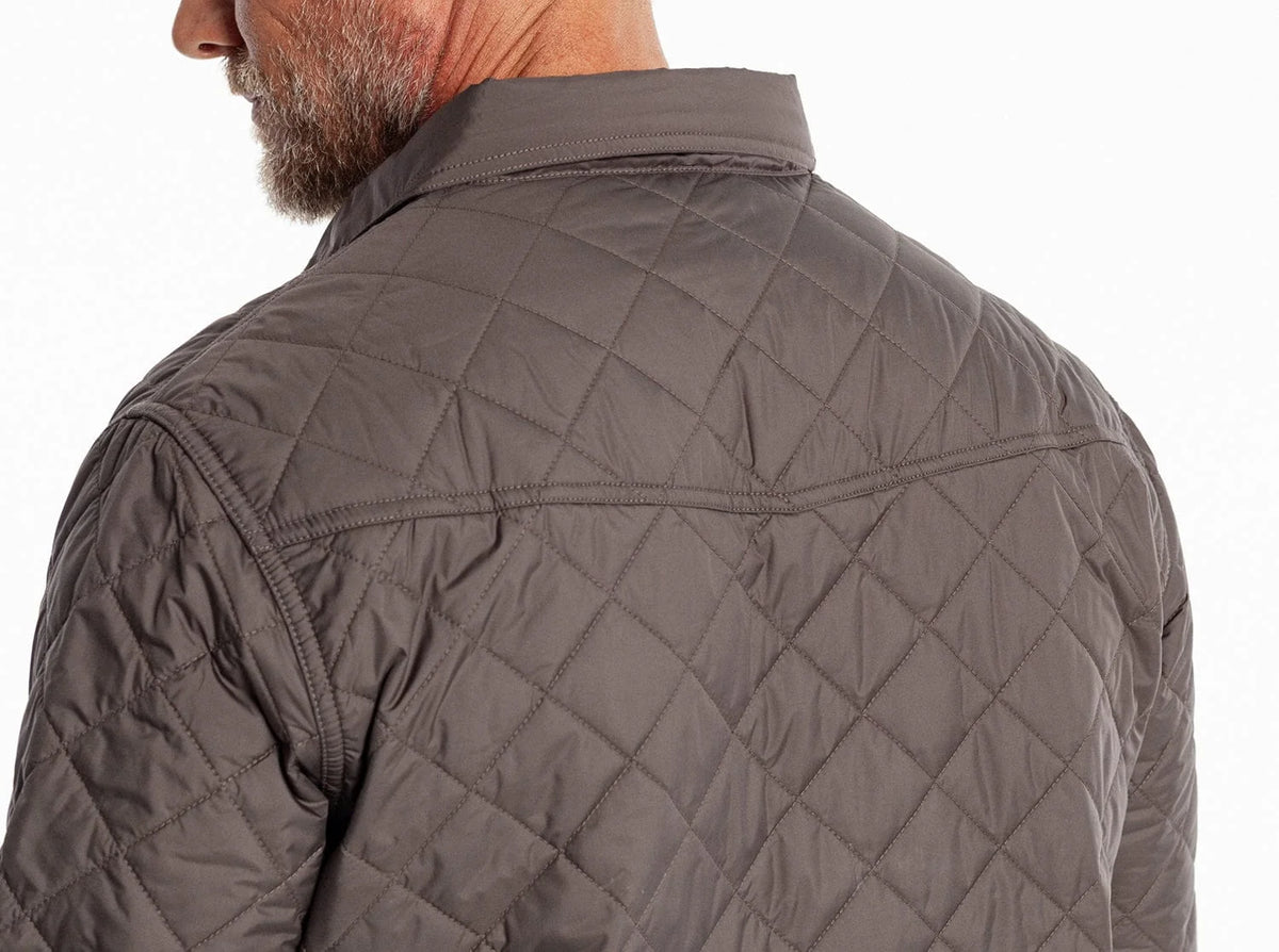 Criquet Quilted Shacket- Charcoal