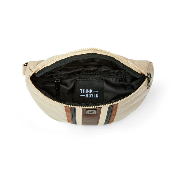 Think Royln Little Runaway - Blonde Patent and Colorblock Luxe Stripe