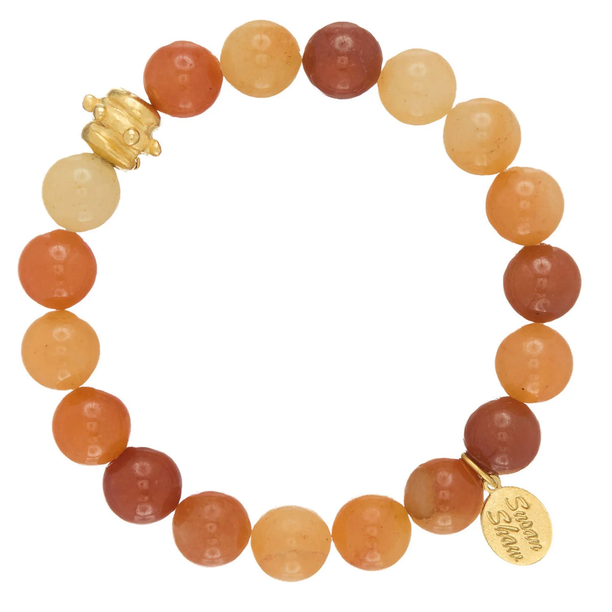 Susan Shaw Bailey Stretch Bracelet- Aventurine
