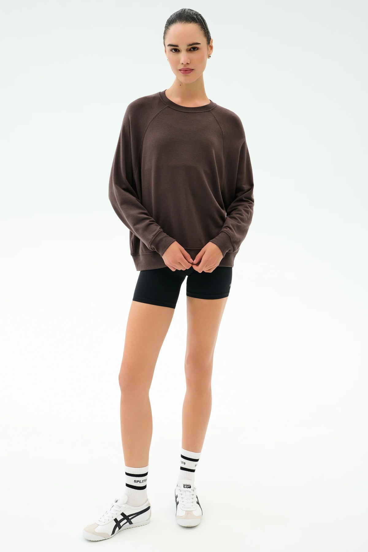 Splits 59 Andie Oversized Fleece - Dark Chocolate