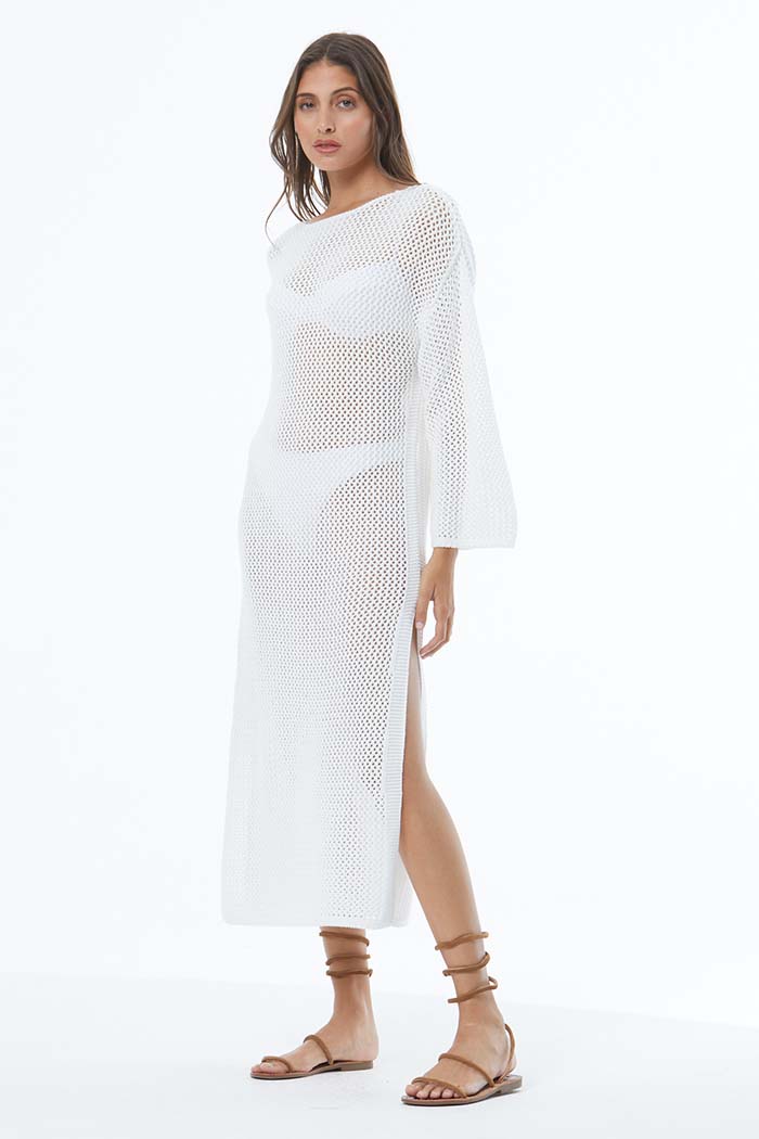 Young Fabulous &amp; Broke Santorini Crochet Dress - Bone