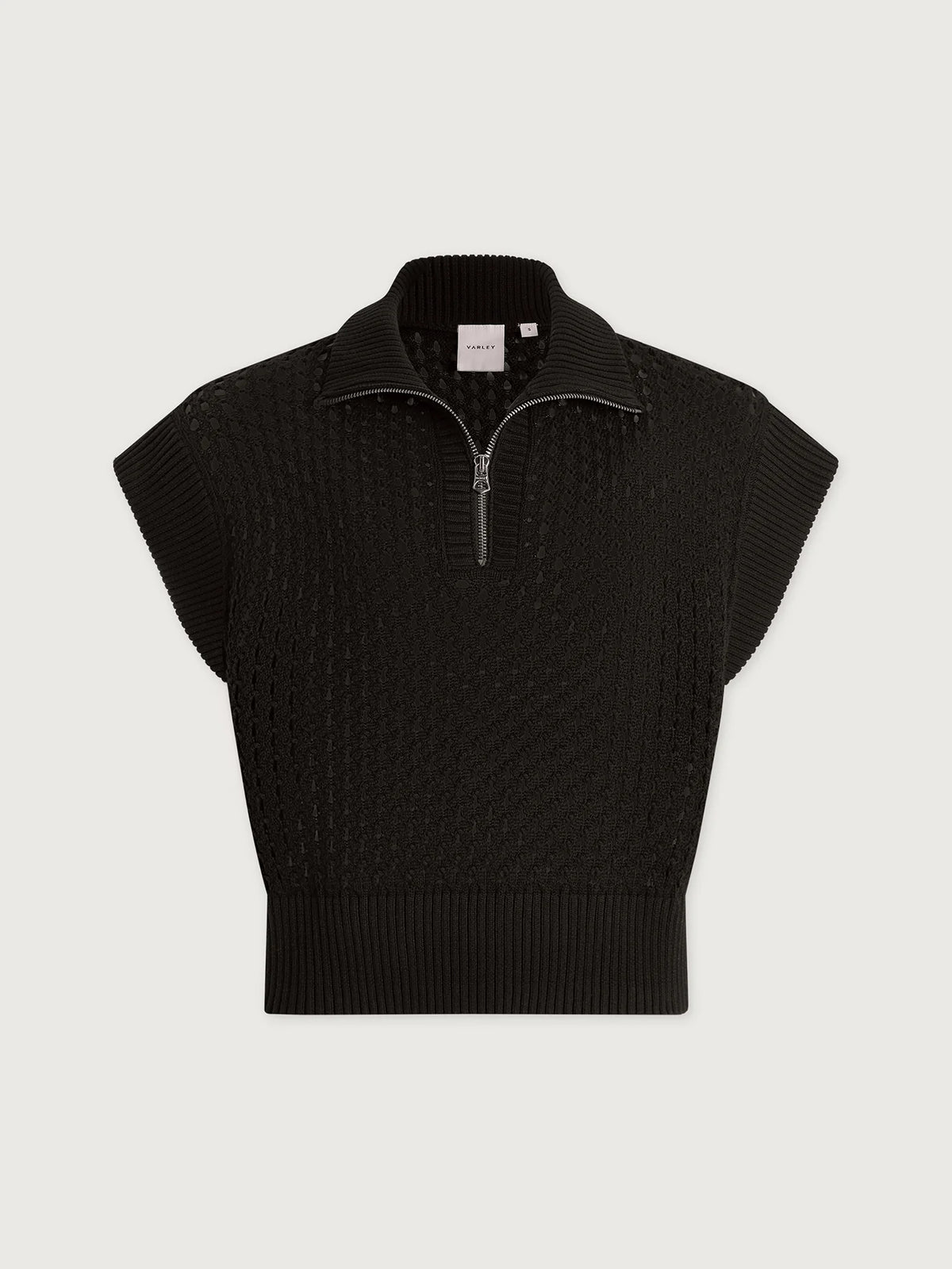 Varley Gaines Half-Zip Knit- Black