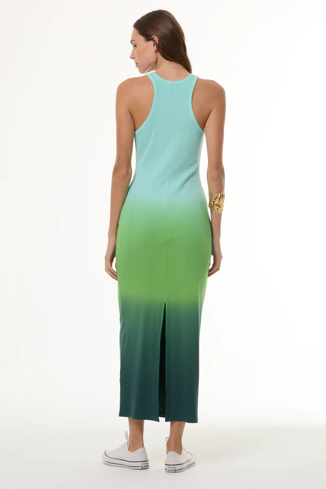 Young Fabulous & Broke Iggy Rib Maxi Dress - Retro Green Ombre