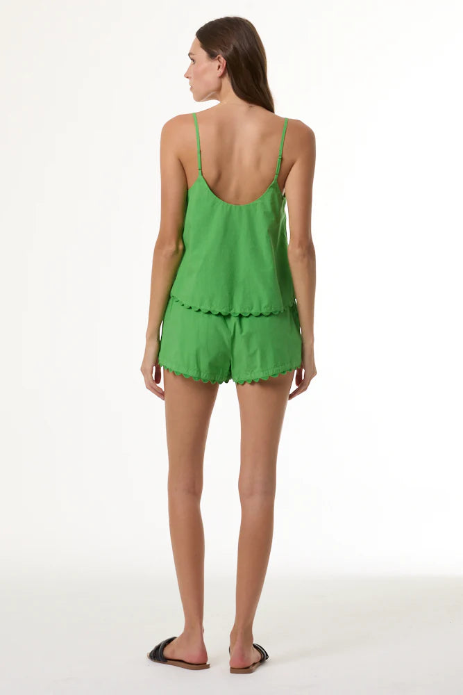 Young Fabulous & Broke Rexy Cotton Swing Top - Retro Green