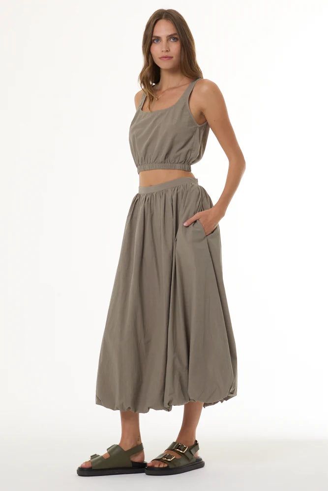 Young Fabulous & Broke Lani Crop Tank- Desert Sage