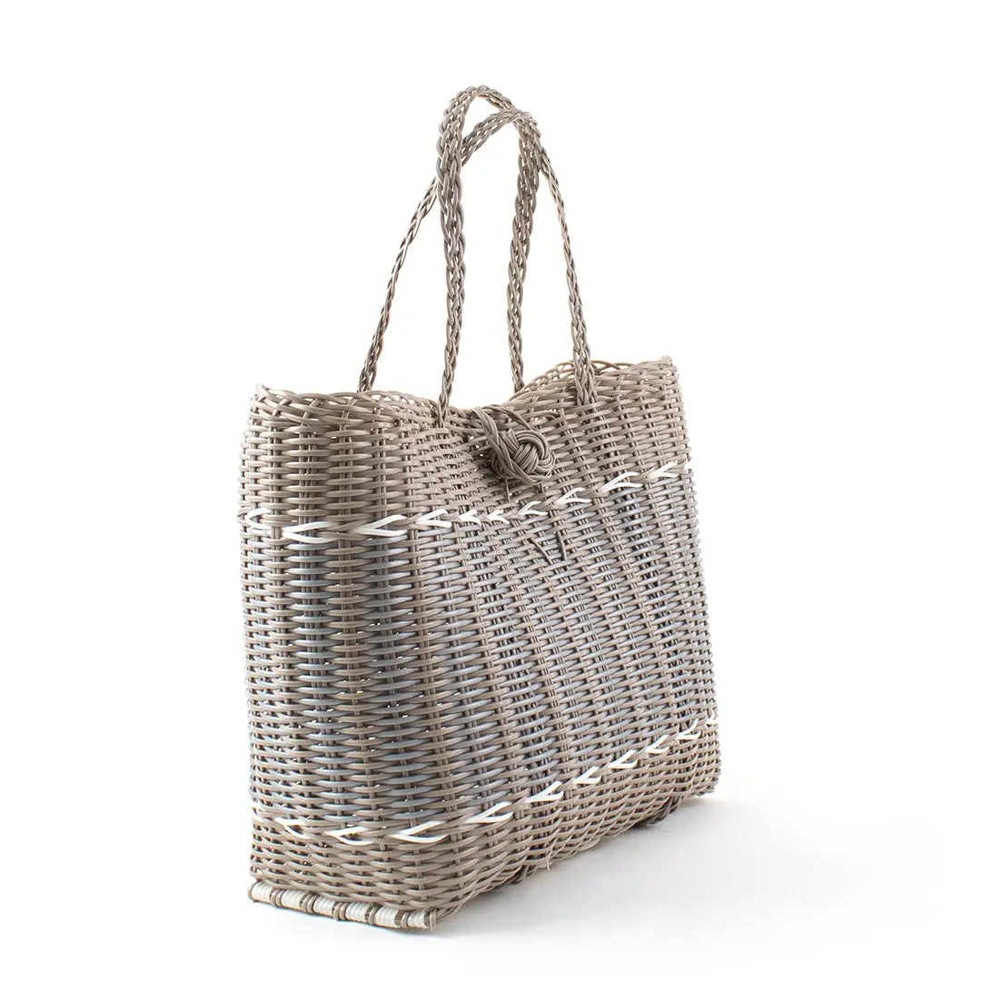 The Lilley Line Extra Small Tote - Guadalupe/Putty + Silver
