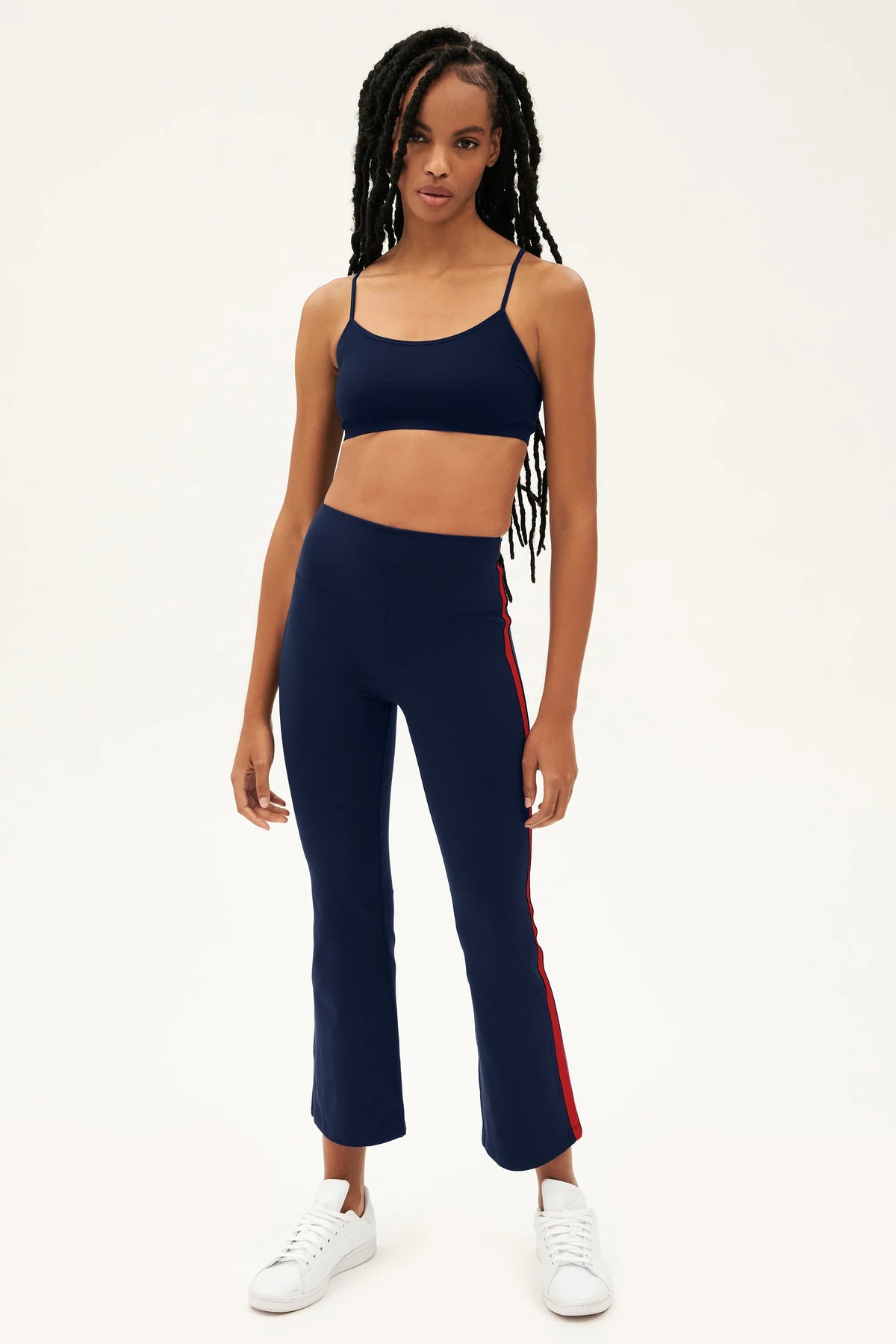 Splits 59 Raquel High Waist Crop - Indigo/ Pirate Red