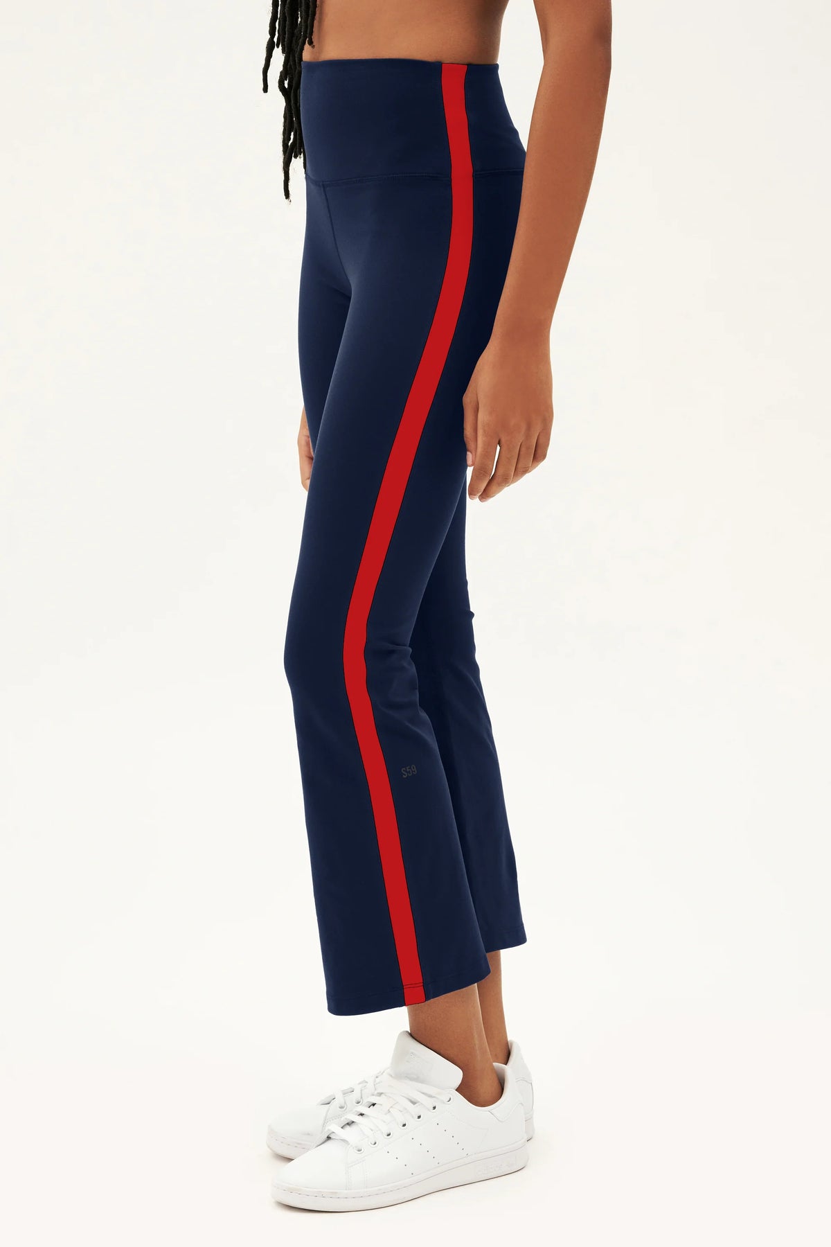 Splits 59 Raquel High Waist Crop - Indigo/ Pirate Red