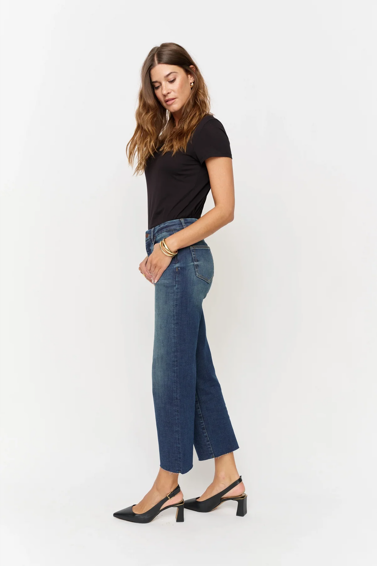 Oliver Logan Aberdeen Wide Leg Sculpt+ Dark Aged Vintage