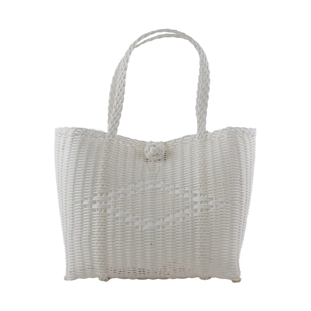 The Lilley Line Small Tote - Solid White