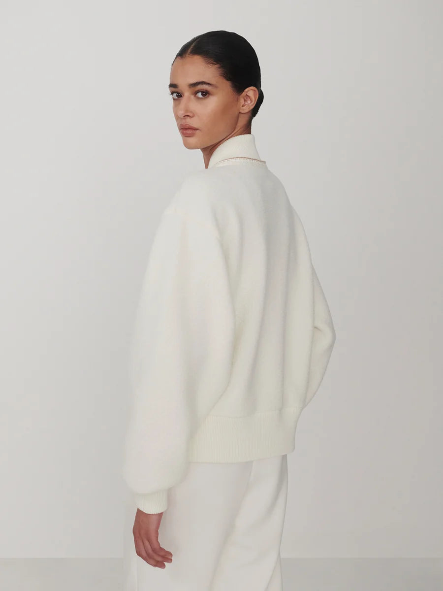 Varley Klaudia Fleece Jacket- Egret